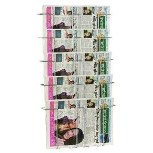 Twinco Silver A3 5 Compartment Literature Holder Wall mountable