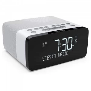 Siesta Charge Clock Radio with Wireless Phone Charging