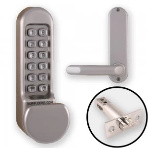 Borg 5101 Combination Lock Flat Knob and Handle + Latch