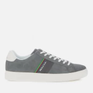 Paul Smith Mens Rex Leather Low Top Trainers - Grey - UK 11