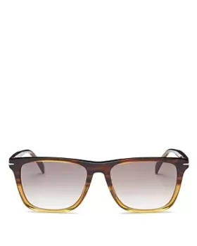 David Beckham Unisex Polarized Square Sunglasses, 55mm
