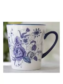 Maxwell & Williams London Pottery Blue Rose Mug