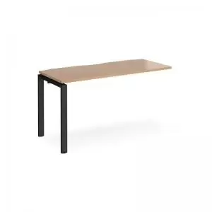 Adapt add on unit single 1400mm x 600mm - Black frame and beech top
