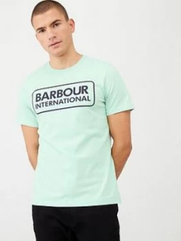 Barbour International Essential Large Logo T-Shirt - Peppermint, Peppermint, Size 2XL, Men