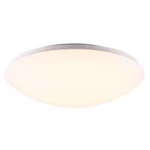 Ask 41cm LED Dimmable Flush Ceiling Light White, 3000K