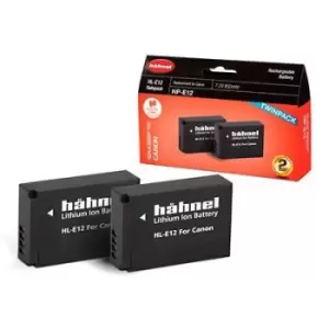 Hahnel HL-E12 Battery (Canon LP-E12) - Twin Pack