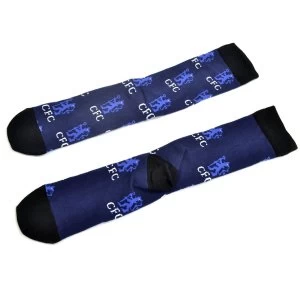 Chelsea All Over Print Adult Socks UK Size 8 to 11