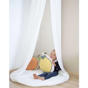 Hanging Canopy Tent with Playmat Off-white - White - Childhome