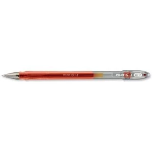Pilot G107 Gel Ink Pen Ergonomic Grips 0.7mm Tip 0.5mm Line Red Pack of 12 Pens