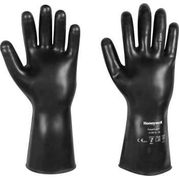 080-10 Powercoat Butyl Black Gloves - Size 8