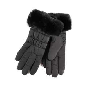 totes Isotoner Ladies Water Repellent Gloves Black