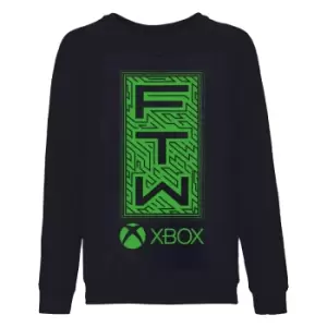 Xbox Girls FTW Sweatshirt (5-6 Years) (Black/Green)