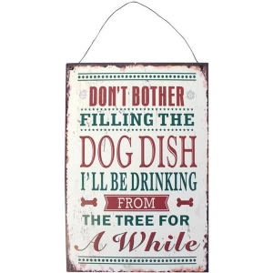 Dog Dish Christmas Sign