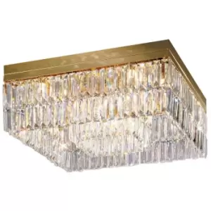 Kolarz PRISMA - Designer Crystal Ceiling Light Polished Gold, 16x G9