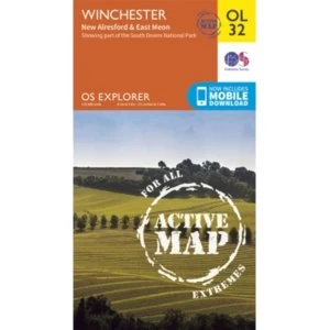 Winchester, New Alresford & East Meon by Ordnance Survey (Sheet map, folded, 2015)