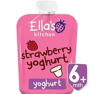 Ellas Kitchen Organic Strawb Greek Style Yoghurt 6m+ 90g