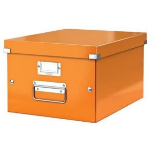 Leitz Click And Store Collapsible A4 Medium Storage Box Orange