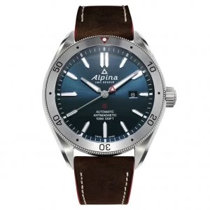 Alpina Alpiner 4 Automatic Mens Brown Leather Strap Watch