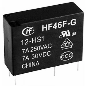 PCB relays 5 Vdc 10 A 1 maker Hongfa HF46F G005 H