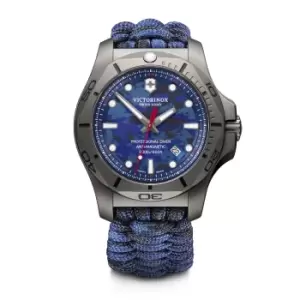 Victorinox I.N.O.X. Pro Diver Titan Blue Camo Dial Blue Camo Paracord Strap Mens Watch 241813.2