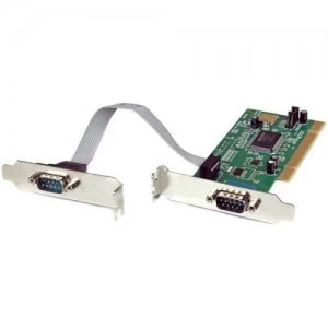 2 Port PCI LP RS232 Serial Adapter Card