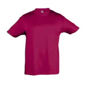 SOLS Kids Regent Short Sleeve T-Shirt (4yrs) (Fuchsia)
