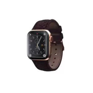Njord byELEMENTS Eldur Watch Strap for Apple Watch 44/45mm Strap Smartwatch Brown Purple Apple Apple Watch 1-7 SE 44-45mm Salmon leather Silicone Vega