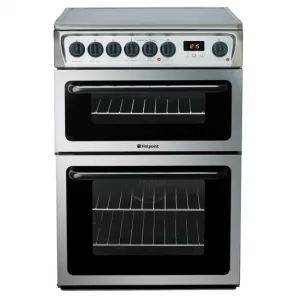 Hotpoint HAE60XS Double Oven Ceramic Hob Electric Cooker