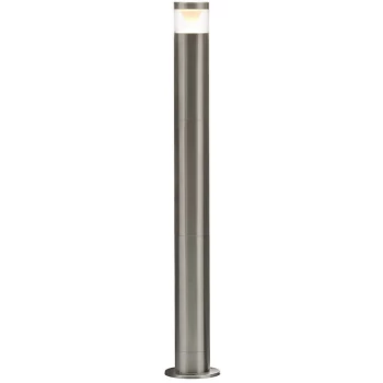 LED Bollard Light Post 4W POLLUX 3000K Warm White Stainless Steel Exterior - Zinc