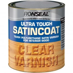 Ronseal Ultra Tough Internal Clear Satincoat Varnish 750ml