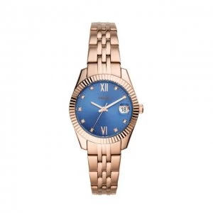 Fossil Blue And Rose Gold 'Scarlette Mini' Dress Watch - ES4901