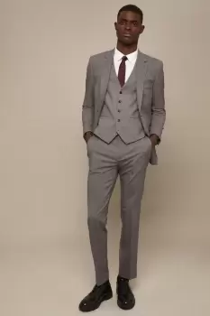 Mens Plus And Tall Tailored Grey Essential Waistcoat