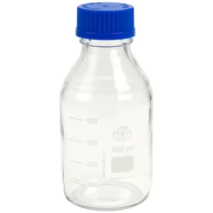 Simax Clear Graduated Lab Bottles 500ml Packs of 10
