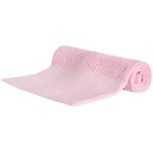 Baby Town Cellular Blanket (One Size) (Pink) - Pink