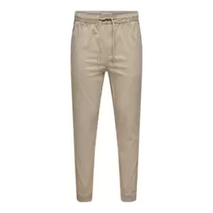 Only and Sons Chino Cuffed Trouser - Beige