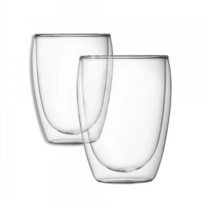Bodum Double-Walled Pavina Glass Mug - Pair
