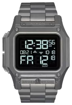 Nixon A1268-131-00 Regulus SS Gunmetal Digital Watch