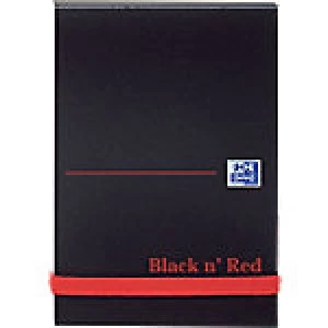 OXFORD Black n' Red Poly Casebound Notebook Plain A7 192 Pages