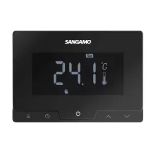 Sangamo 7 Day WiFi Controllable Heating Thermostat Black - CHOICERSTATWIFI