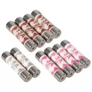PowerMaster 952591 3A, 5A, 13A Fuses Pack of 10