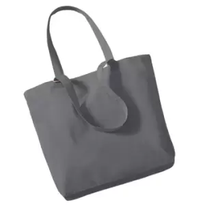 Westford Mill Organic Cotton Shopper Bag - 16 Litres (One Size) (Graphite Grey)