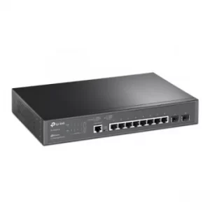 TP-LINK (TL-SG3210) 8-Port JetStream Gigabit L2+ Managed Switch with 2 SFP Slots, Rackmountable UK Plug