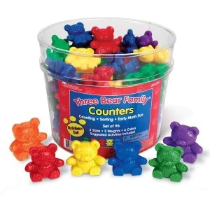 Learning Resources - Three Bear Family Counter Set (6 Colours)