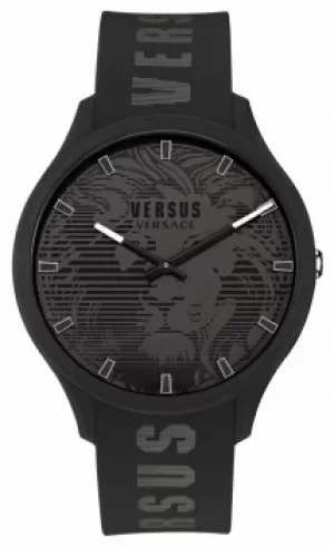 Versus Versace Mens Domus Black Silicone Strap Watch