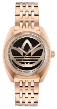 Adidas AOFH23009 EDITION ONE Black Dial Rose Gold-Tone Watch