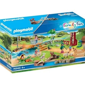 Playmobil Family Fun Petting Zoo Playset