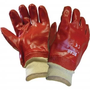Scan PVC Knitwrist Glove One Size