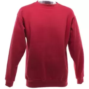 UCC 50/50 Mens Heavyweight Plain Set-In Sweatshirt Top (4XL) (Red)
