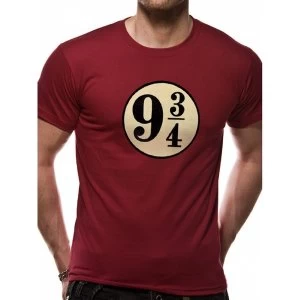 Harry Potter - Platform 9 3/4s Mens Large T-Shirt - Red
