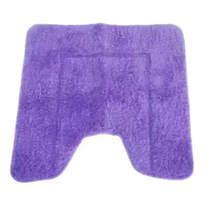 Mayfair Cashmere Touch Ultimate Microfibre Pedestal Mat (50x50cm) (Purple)